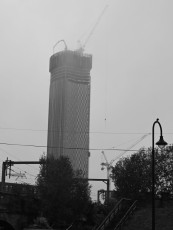 New developments in Deansgate from Castlefield