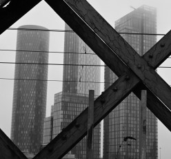 Deansgate Square towers taken from NT Castlefield