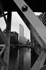 View of New Bailey, Salford from Irwell Street Bridge