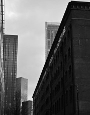 Looking up Watson Street, Manchester