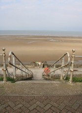 Blackpool beach steps