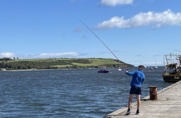 Young fisherman, Youghal Harbour, Ireland