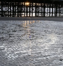Sunset, Central Pier, Blackpool