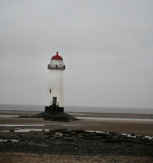 Point of Ayr lighthouse, Talacre beach, North Wales