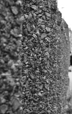 Aggregate wall, Birmingham New Street Signal Box
