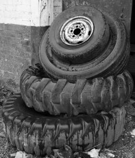 Old tyres, Brunswick Place, North Docks, Liverpool
