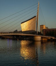 Sunset, Imperial War Museum, Salford