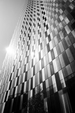 Sun reflection, Deansgate Square, Manchester