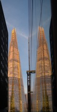 Shard reflections, London