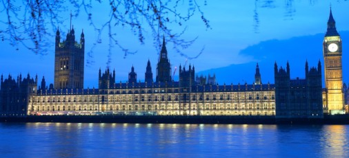 Houses of Parliament at blue hour