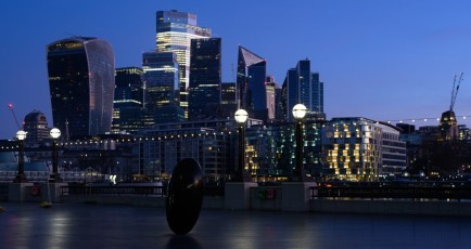 City of London at dawn