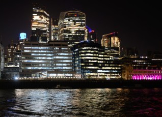 City of London at night